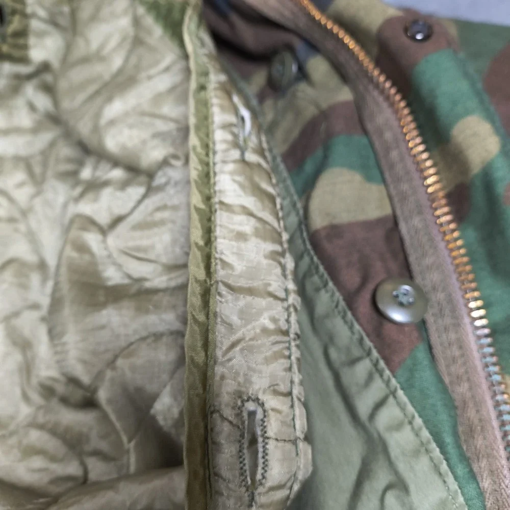 USMC Field Jacket‎ Mens Small Regular Woodland Camo Cold Weather Quilted Liner